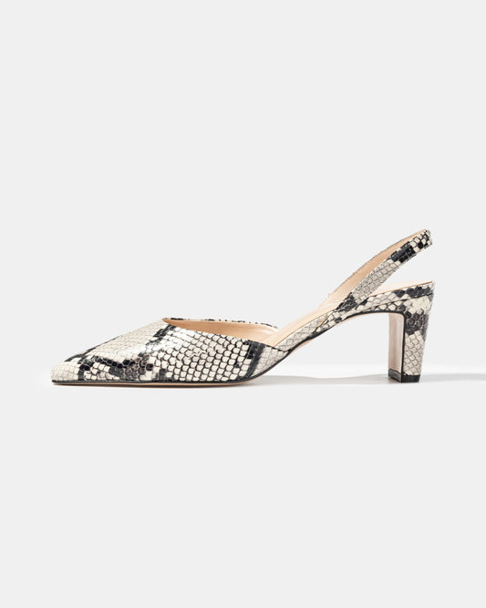 Slingback pump