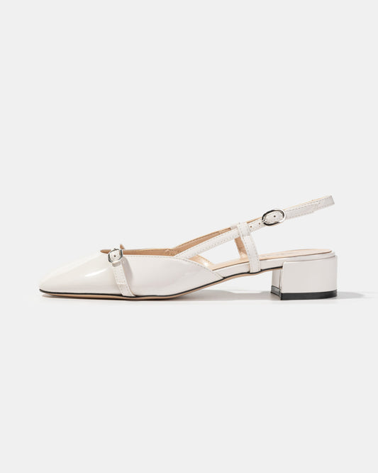 Slingback with block heel