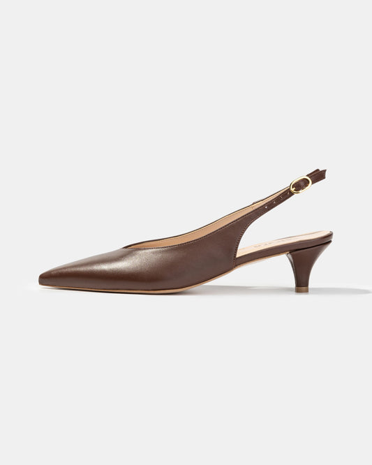 Slingback pump