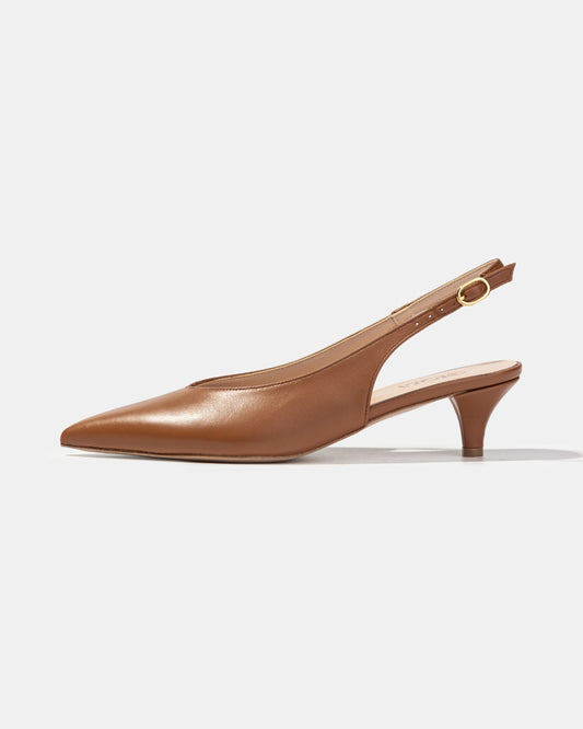 Slingback pump