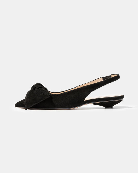 Bow slingback flat