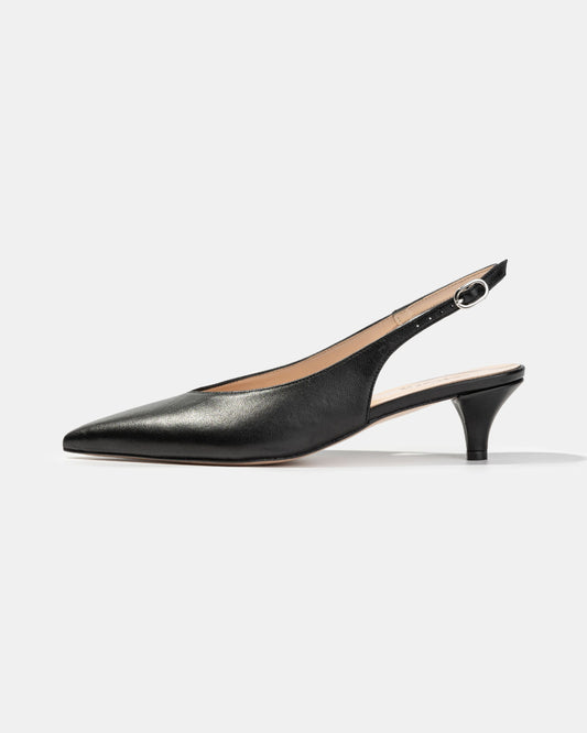 Slingback pump