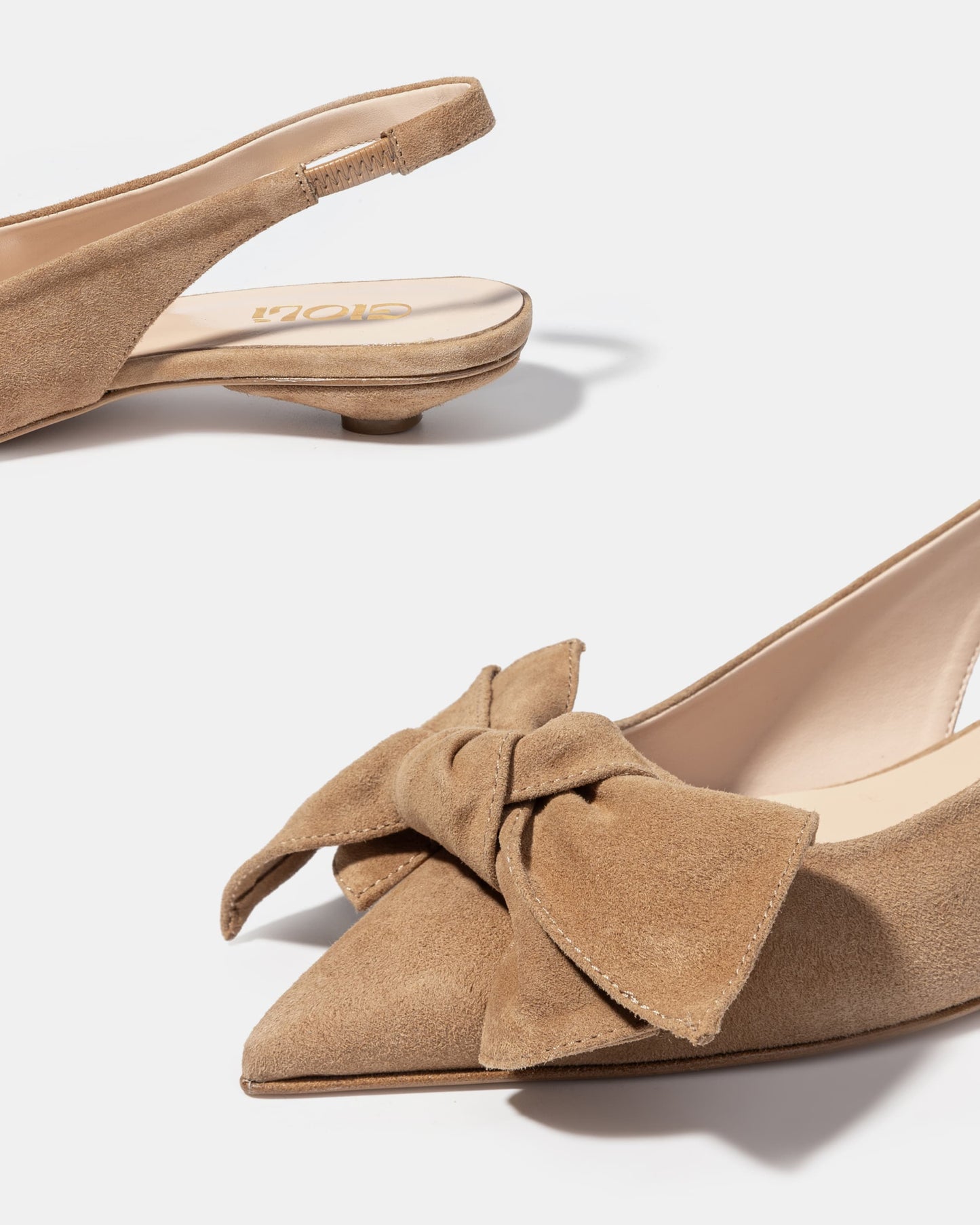 Bow slingback flat