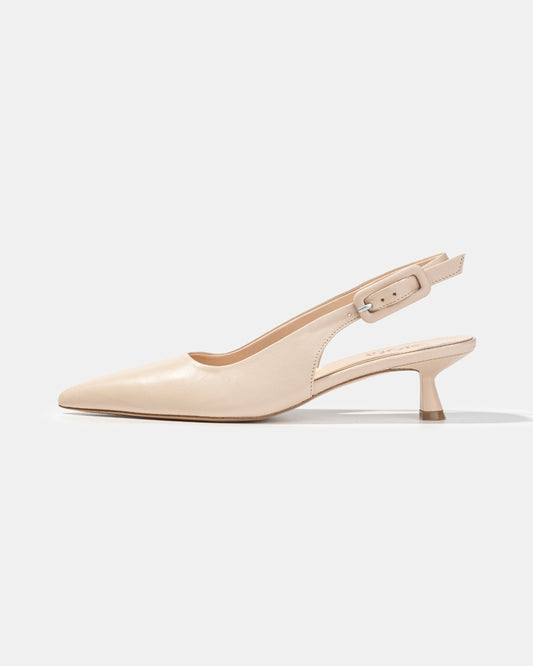 Slingback pump