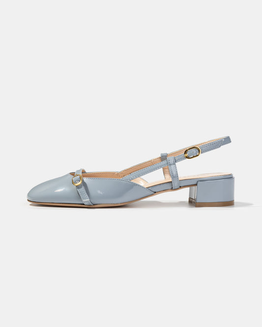 Slingback with block heel